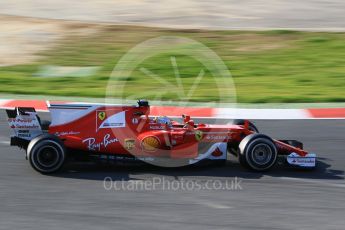 World © Octane Photographic Ltd. Formula 1 - Winter Test 1. Sebastian Vettel - Scuderia Ferrari SF70H. Circuit de Barcelona-Catalunya. Monday 27th February 2017. Digital Ref :1780CB1D3221