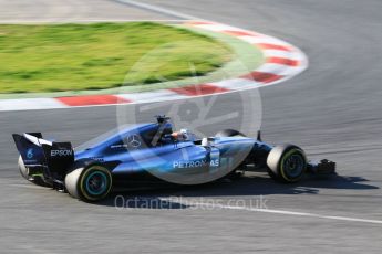 World © Octane Photographic Ltd. Formula 1 - Winter Test 1. Lewis Hamilton - Mercedes AMG Petronas F1 W08 EQ Energy+. Circuit de Barcelona-Catalunya. Monday 27th February 2017. Digital Ref :1780CB1D3232