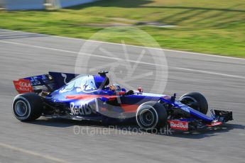 World © Octane Photographic Ltd. Formula 1 - Winter Test 1. Carlos Sainz - Scuderia Toro Rosso STR12. Circuit de Barcelona-Catalunya. Monday 27th February 2017. Digital Ref :1780CB1D3253