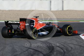 World © Octane Photographic Ltd. Formula 1 - Winter Test 1. Fernando Alonso - McLaren Honda MCL32. Circuit de Barcelona-Catalunya. Monday 27th February 2017. Digital Ref :1780CB1D3405