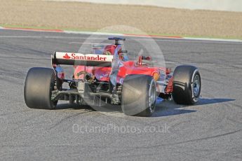 World © Octane Photographic Ltd. Formula 1 - Winter Test 1. Sebastian Vettel - Scuderia Ferrari SF70H. Circuit de Barcelona-Catalunya. Monday 27th February 2017. Digital Ref : 1780CB1D3464