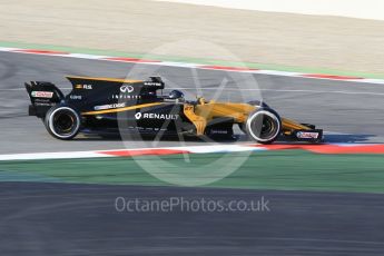 World © Octane Photographic Ltd. Formula 1 - Winter Test 1. Nico Hulkenberg - Renault Sport F1 Team R.S.17. Circuit de Barcelona-Catalunya. Monday 27th February 2017. Digital Ref : 1780CB1D3540