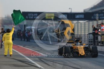 World © Octane Photographic Ltd. Formula 1 winter test 1, Renault Sport F1 Team R.S.17 – Nico Hulkenberg, Circuit de Barcelona-Catalunya. Monday 27th February 2017. Digital Ref :1780CB1D6008