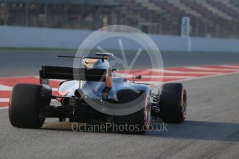 World © Octane Photographic Ltd. Formula 1 winter test 1, Haas F1 Team VF-17 – Kevin Magnessen, Circuit de Barcelona-Catalunya. Monday 27th February 2017. Digital Ref :1780CB1D6049