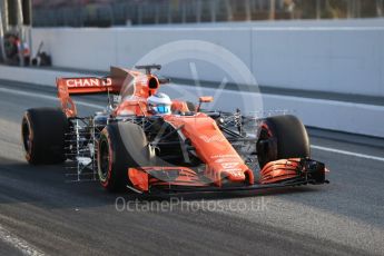 World © Octane Photographic Ltd. Formula 1 winter test 1, McLaren Honda MCL32. – Fernando Alonso. Circuit de Barcelona-Catalunya. Monday 27th February 2017. Digital Ref :1780CB1D6181