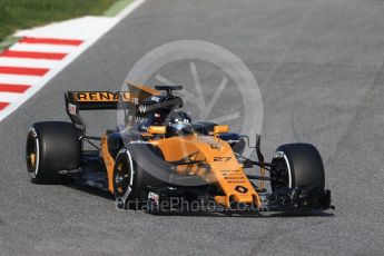 World © Octane Photographic Ltd. Formula 1 winter test 1, Renault Sport F1 Team R.S.17 – Nico Hulkenberg, Circuit de Barcelona-Catalunya. Monday 27th February 2017. Digital Ref :1780CB1D6220