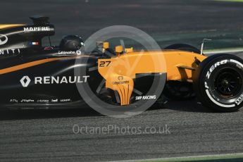 World © Octane Photographic Ltd. Formula 1 winter test 1, Renault Sport F1 Team R.S.17 – Nico Hulkenberg, Circuit de Barcelona-Catalunya. Monday 27th February 2017. Digital Ref :1780CB1D6229