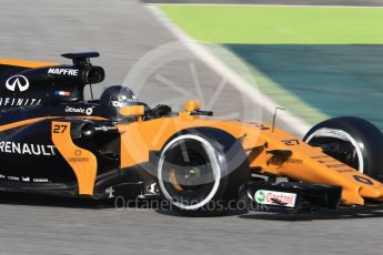 World © Octane Photographic Ltd. Formula 1 winter test 1, Renault Sport F1 Team R.S.17 – Nico Hulkenberg, Circuit de Barcelona-Catalunya. Monday 27th February 2017. Digital Ref :1780CB1D6253