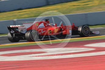 World © Octane Photographic Ltd. Formula 1 winter test 1, Scuderia Ferrari SF70H – Sebastian Vettel. Circuit de Barcelona-Catalunya. Monday 27th February 2017. Digital Ref :1780CB1D6335