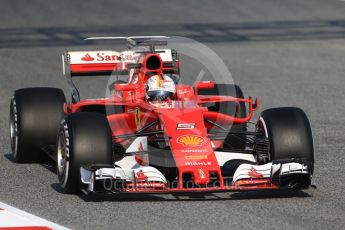 World © Octane Photographic Ltd. Formula 1 winter test 1, Scuderia Ferrari SF70H – Sebastian Vettel. Circuit de Barcelona-Catalunya. Monday 27th February 2017. Digital Ref :1780CB1D6379
