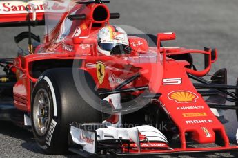World © Octane Photographic Ltd. Formula 1 winter test 1, Scuderia Ferrari SF70H – Sebastian Vettel. Circuit de Barcelona-Catalunya. Monday 27th February 2017. Digital Ref :1780CB1D6382