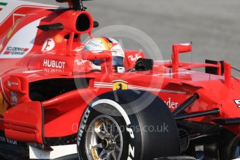 World © Octane Photographic Ltd. Formula 1 winter test 1, Scuderia Ferrari SF70H – Sebastian Vettel. Circuit de Barcelona-Catalunya. Monday 27th February 2017. Digital Ref :1780CB1D6386