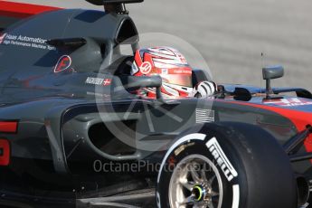 World © Octane Photographic Ltd. Formula 1 winter test 1, Haas F1 Team VF-17 – Kevin Magnussen, Circuit de Barcelona-Catalunya. Monday 27th February 2017. Digital Ref :1780CB1D6418