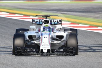 World © Octane Photographic Ltd. Formula 1 winter test 1, Williams martini Racing FW40 – Felipe Massa. Circuit de Barcelona-Catalunya. Monday 27th February 2017. Digital Ref :1780CB1D6563