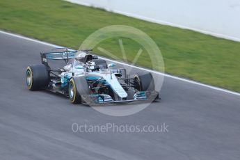 World © Octane Photographic Ltd. Formula 1 - Winter Test 1. Valtteri Bottas - Mercedes AMG Petronas F1 W08 EQ Energy+. Circuit de Barcelona-Catalunya. Monday 27th February 2017. Digital Ref :1780CB1D6621