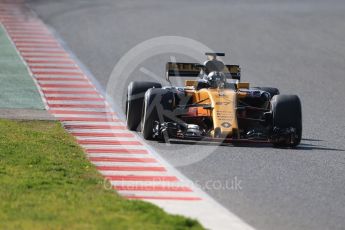 World © Octane Photographic Ltd. Formula 1 - Winter Test 1. Nico Hulkenberg - Renault Sport F1 Team R.S.17. Circuit de Barcelona-Catalunya. Monday 27th February 2017. Digital Ref :1780CB1D6679