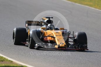 World © Octane Photographic Ltd. Formula 1 - Winter Test 1. Nico Hulkenberg - Renault Sport F1 Team R.S.17. Circuit de Barcelona-Catalunya. Monday 27th February 2017. Digital Ref :1780CB1D6685