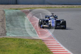 World © Octane Photographic Ltd. Formula 1 - Winter Test 1. Marcus Ericsson - Sauber F1 Team C36. Circuit de Barcelona-Catalunya. Monday 27th February 2017. Digital Ref :1780CB1D6693