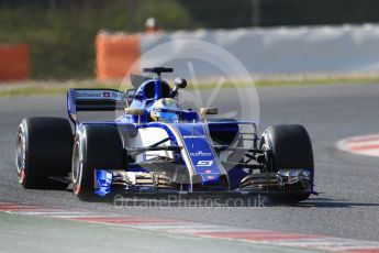 World © Octane Photographic Ltd. Formula 1 - Winter Test 1. Marcus Ericsson - Sauber F1 Team C36. Circuit de Barcelona-Catalunya. Monday 27th February 2017. Digital Ref :1780CB1D6715