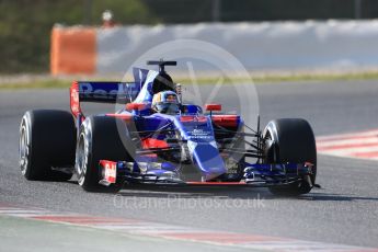 World © Octane Photographic Ltd. Formula 1 - Winter Test 1. Carlos Sainz - Scuderia Toro Rosso STR12. Circuit de Barcelona-Catalunya. Monday 27th February 2017. Digital Ref :1780CB1D6733