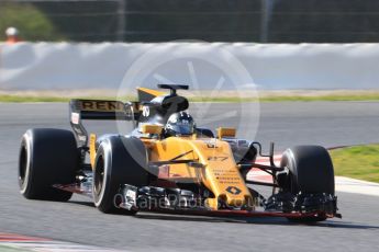 World © Octane Photographic Ltd. Formula 1 - Winter Test 1. Nico Hulkenberg - Renault Sport F1 Team R.S.17. Circuit de Barcelona-Catalunya. Monday 27th February 2017. Digital Ref :1780CB1D6747