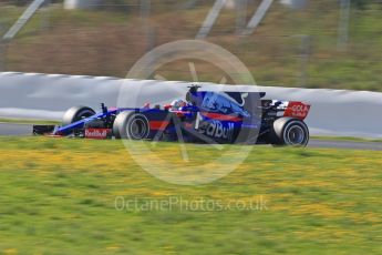 World © Octane Photographic Ltd. Formula 1 - Winter Test 1. Carlos Sainz - Scuderia Toro Rosso STR12. Circuit de Barcelona-Catalunya. Monday 27th February 2017. Digital Ref :1780CB1D6784