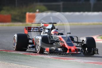 World © Octane Photographic Ltd. Formula 1 - Winter Test 1. Kevin Magnussen - Haas F1 Team VF-17. Circuit de Barcelona-Catalunya. Monday 27th February 2017. Digital Ref :1780CB1D6819