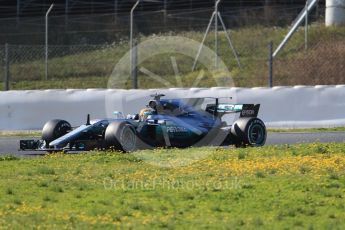 World © Octane Photographic Ltd. Formula 1 - Winter Test 1. Lewis Hamilton - Mercedes AMG Petronas F1 W08 EQ Energy+. Circuit de Barcelona-Catalunya. Monday 27th February 2017. Digital Ref :1780CB1D6823