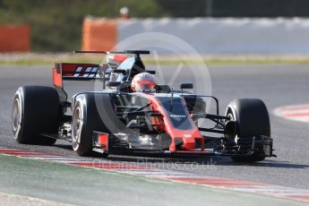 World © Octane Photographic Ltd. Formula 1 - Winter Test 1. Kevin Magnussen - Haas F1 Team VF-17. Circuit de Barcelona-Catalunya. Monday 27th February 2017. Digital Ref : 1780CB1D6863