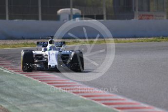 World © Octane Photographic Ltd. Formula 1 - Winter Test 1. Felipe Massa, - Williams Martini Racing FW40. Circuit de Barcelona-Catalunya. Monday 27th February 2017. Digital Ref : 1780CB1D6944