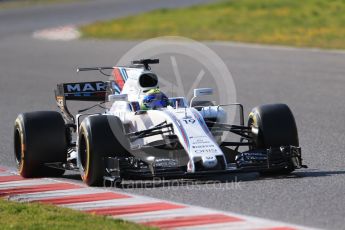 World © Octane Photographic Ltd. Formula 1 - Winter Test 1. Felipe Massa, - Williams Martini Racing FW40. Circuit de Barcelona-Catalunya. Monday 27th February 2017. Digital Ref : 1780CB1D6955