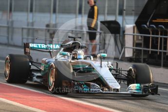 World © Octane Photographic Ltd. Formula 1 - Winter Test 1. Valtteri Bottas - Mercedes AMG Petronas F1 W08 EQ Energy+. Circuit de Barcelona-Catalunya. Monday 27th February 2017. Digital Ref : 1780LB1D8240