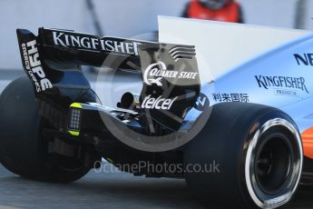 World © Octane Photographic Ltd. Formula 1 - Winter Test 1. Sergio Perez - Sahara Force India VJM10. Circuit de Barcelona-Catalunya. Monday 27th February 2017. Digital Ref : 1780LB1D8309