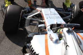 World © Octane Photographic Ltd. Formula 1 - Winter Test 1. Sergio Perez - Sahara Force India VJM10. Circuit de Barcelona-Catalunya. Monday 27th February 2017. Digital Ref : 1780LB1D8374