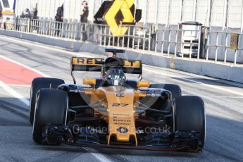 World © Octane Photographic Ltd. Formula 1 - Winter Test 1. Nico Hulkenberg - Renault Sport F1 Team R.S.17. Circuit de Barcelona-Catalunya. Monday 27th February 2017. Digital Ref : 1780LB1D8410