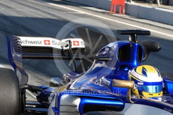 World © Octane Photographic Ltd. Formula 1 - Winter Test 1. Marcus Ericsson - Sauber F1 Team C36. Circuit de Barcelona-Catalunya. Monday 27th February 2017. Digital Ref : 1780LB1D8465