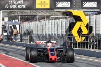 World © Octane Photographic Ltd. Formula 1 - Winter Test 1. Kevin Magnussen - Haas F1 Team VF-17. Circuit de Barcelona-Catalunya. Monday 27th February 2017. Digital Ref : 1780LB1D8492