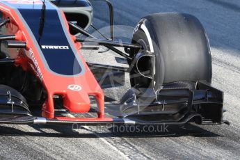 World © Octane Photographic Ltd. Formula 1 - Winter Test 1. Kevin Magnussen - Haas F1 Team VF-17. Circuit de Barcelona-Catalunya. Monday 27th February 2017. Digital Ref : 1780LB1D8498