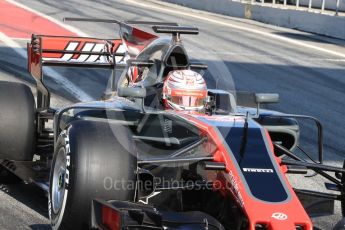 World © Octane Photographic Ltd. Formula 1 - Winter Test 1. Kevin Magnussen - Haas F1 Team VF-17. Circuit de Barcelona-Catalunya. Monday 27th February 2017. Digital Ref : 1780LB1D8509