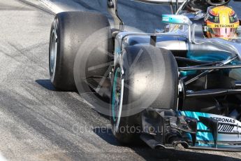 World © Octane Photographic Ltd. Formula 1 - Winter Test 1. Lewis Hamilton - Mercedes AMG Petronas F1 W08 EQ Energy+. Circuit de Barcelona-Catalunya. Monday 27th February 2017. Digital Ref : 1780LB1D8570