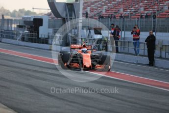 World © Octane Photographic Ltd. Formula 1 - Winter Test 1. Fernando Alonso - McLaren Honda MCL32. Circuit de Barcelona-Catalunya. Monday 27th February 2017. Digital Ref : 1780LB5D7609