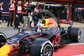 World © Octane Photographic Ltd. Formula 1 - Winter Test 1. Daniel Ricciardo - Red Bull Racing RB13. Circuit de Barcelona-Catalunya. Monday 27th February 2017. Digital Ref : 1780LB5D7658