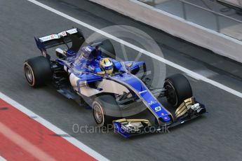 World © Octane Photographic Ltd. Formula 1 - Winter Test 1. Marcus Ericsson - Sauber F1 Team C36. Circuit de Barcelona-Catalunya. Monday 27th February 2017. Digital Ref : 1780LB5D7718