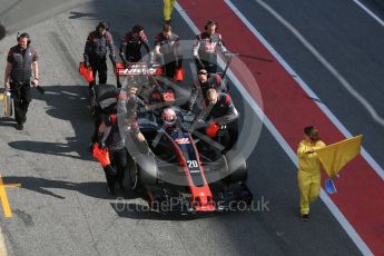 World © Octane Photographic Ltd. Formula 1 - Winter Test 1. Kevin Magnussen - Haas F1 Team VF-17. Circuit de Barcelona-Catalunya. Monday 27th February 2017. Digital Ref : 1780LB5D7726