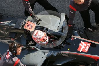 World © Octane Photographic Ltd. Formula 1 - Winter Test 1. Kevin Magnussen - Haas F1 Team VF-17. Circuit de Barcelona-Catalunya. Monday 27th February 2017. Digital Ref : 1780LB5D7733