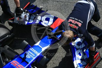 World © Octane Photographic Ltd. Formula 1 - Winter Test 1. Carlos Sainz - Scuderia Toro Rosso STR12. Circuit de Barcelona-Catalunya. Monday 27th February 2017. Digital Ref : 1780LB5D7824