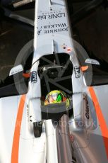 World © Octane Photographic Ltd. Formula 1 - Winter Test 1. Sergio Perez - Sahara Force India VJM10. Circuit de Barcelona-Catalunya. Monday 27th February 2017. Digital Ref : 1780LB5D7849