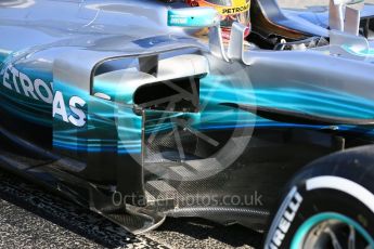 World © Octane Photographic Ltd. Formula 1 - Winter Test 1. Lewis Hamilton - Mercedes AMG Petronas F1 W08 EQ Energy+. Circuit de Barcelona-Catalunya. Monday 27th February 2017. Digital Ref : 1780LB5D7925