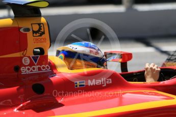 World © Octane Photographic Ltd. FIA Formula 2 (F2) - Practice. Gustav Malja – Racing Engineering. Circuit de Barcelona - Catalunya, Spain. Friday 12th May 2017. Digital Ref: 1811CB7D4416