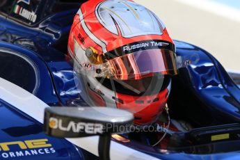 World © Octane Photographic Ltd. FIA Formula 2 (F2) - Practice. Luca Ghiotto – Russian Time. Circuit de Barcelona - Catalunya, Spain. Friday 12th May 2017. Digital Ref: 1811CB7D4572